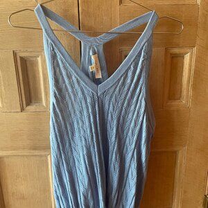 Cute Cleo & Wolf Knit Top, Pale Blue, NWOT, Size S